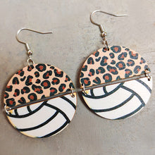 Load image into Gallery viewer, Sport Wooden Dangle Earrings
