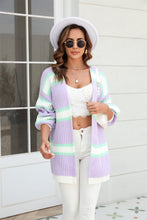 Load image into Gallery viewer, Baronette Ribbed Dropped Shoulder Cardigan
